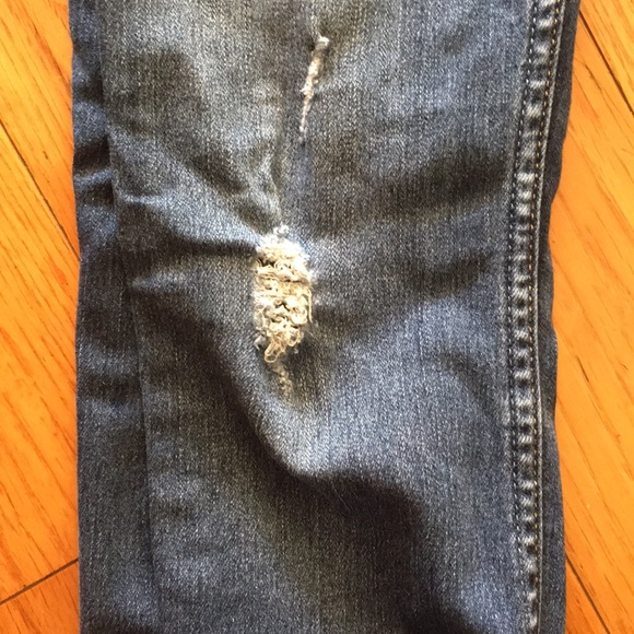 Cuffed Blue Skinny Jeans - Picture 7 of 7